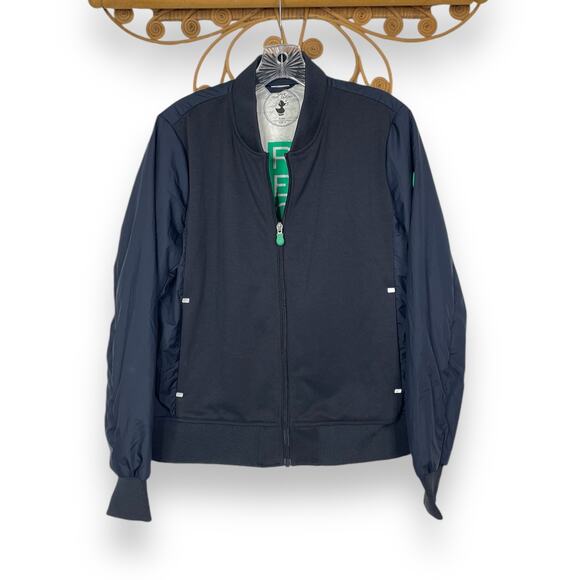 Save The Duck Burn Recycled Bi-Material "Down" packable jacket women's L - Picture 1 of 10